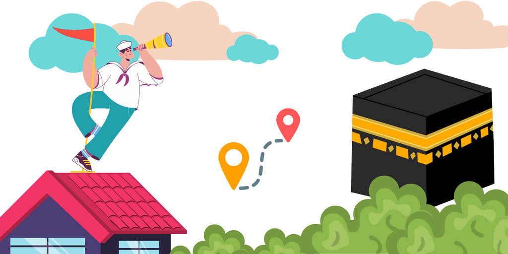 How to find the Qibla direction in my room?