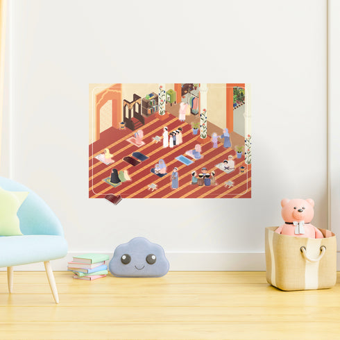 TAKVA Reusable Wall Art Stickers - Peel, Stick, and Re-stick Again!