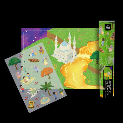 TAKVA Reusable Wall Art Stickers - Peel, Stick, and Re-stick Again!