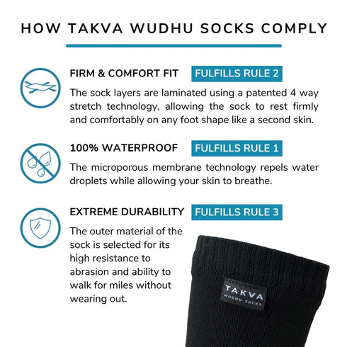 TAKVA Wudhu Socks
