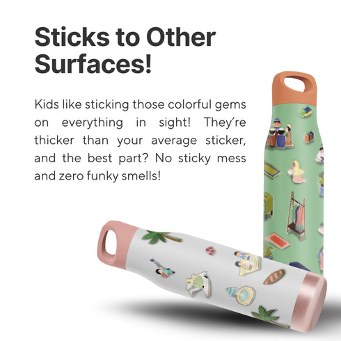 TAKVA Reusable Wall Art Stickers - Peel, Stick, and Re-stick Again!