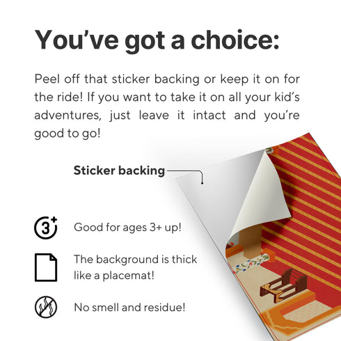 TAKVA Reusable Wall Art Stickers - Peel, Stick, and Re-stick Again!